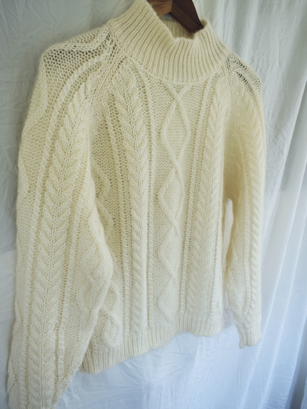 Cozy Cable-Knit Mohair Sweater